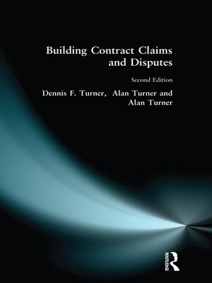 cover image of Building Contract Claims and Disputes